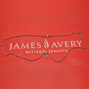 James Avery Sterling Petite Latin Cross On James Avery Sterling chain